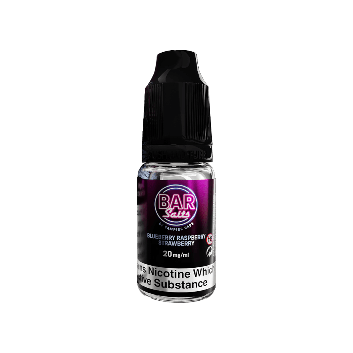 Blueberry Raspberry Strawberry Nic Salt E-Liquid by Bar Salts - E-Liquids