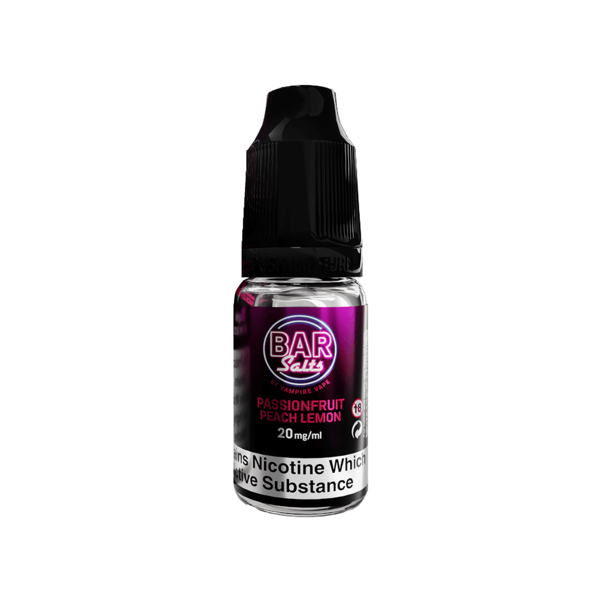 Passionfruit Peach Lemon Nic Salt E-Liquid by Bar Salts - E-Liquids