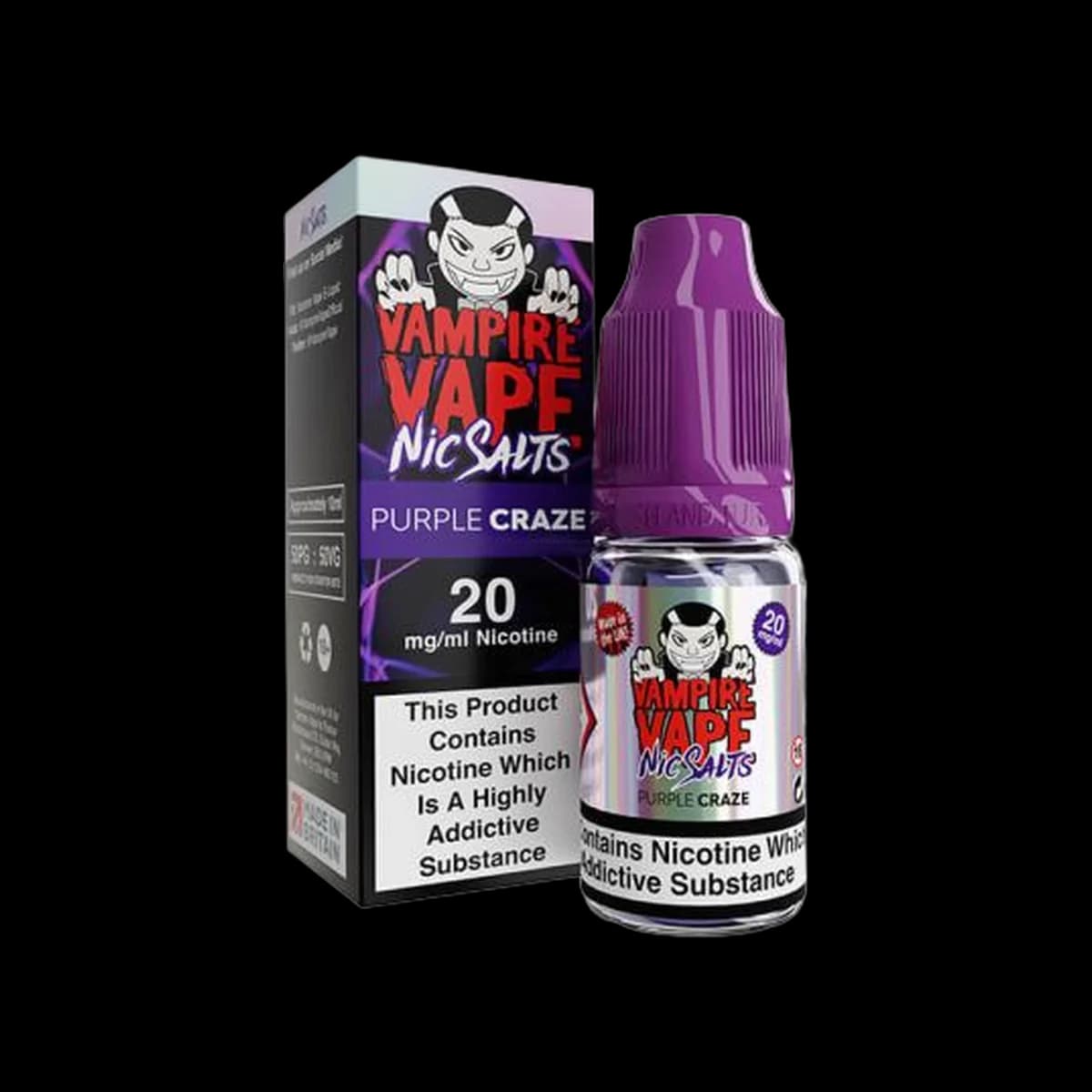 Purple Craze Nic Salt E-Liquid by Vampire Vape - 10mg E-Liquid