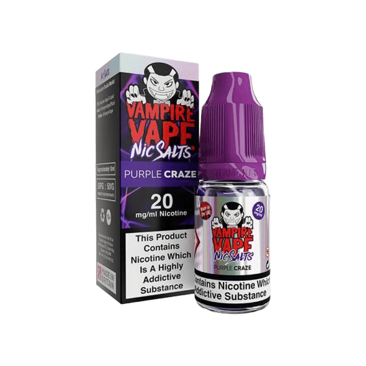 Purple Craze Nic Salt E-Liquid by Vampire Vape