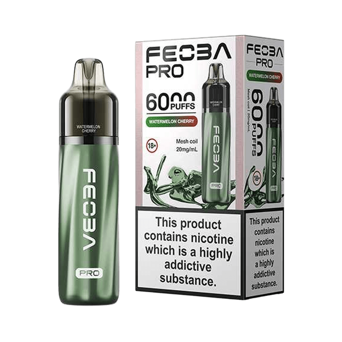 Feoba Pro 6000 Vape Kit - Watermelon Cherry - Beginner Vape Kits