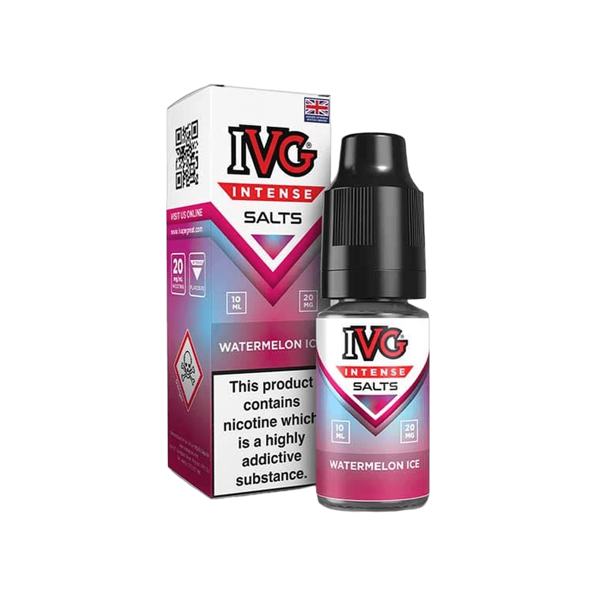 Watermelon Ice E-Liquid by IVG Intense Salts - 10mg E-Liquid