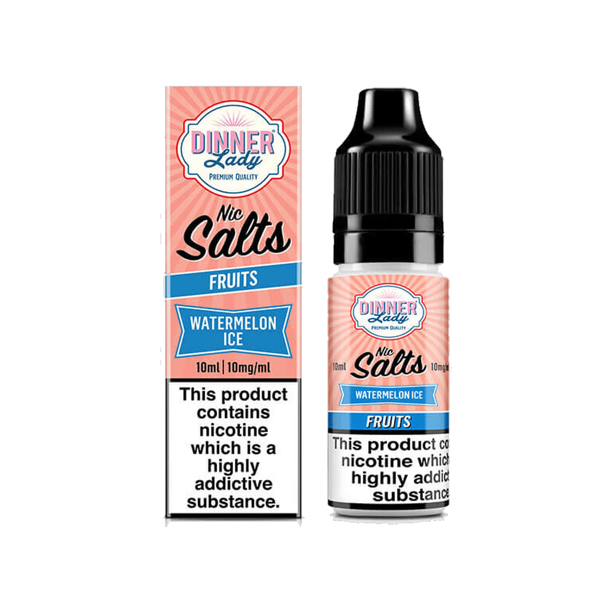 Watermelon Ice Nic Salt E-Liquid by Dinner Lady - 10mg E-Liquid