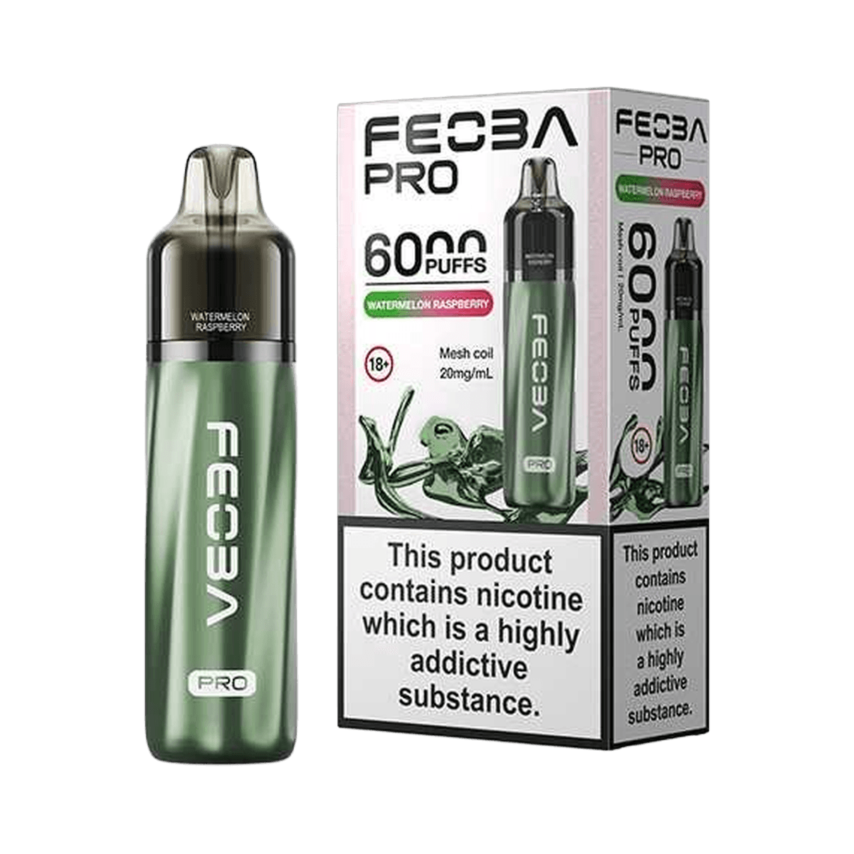 Feoba Pro 6000 Vape Kit - Watermelon Raspberry - Beginner Vape Kits