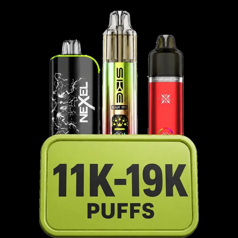 11K to 19K puffs vape vape kits
