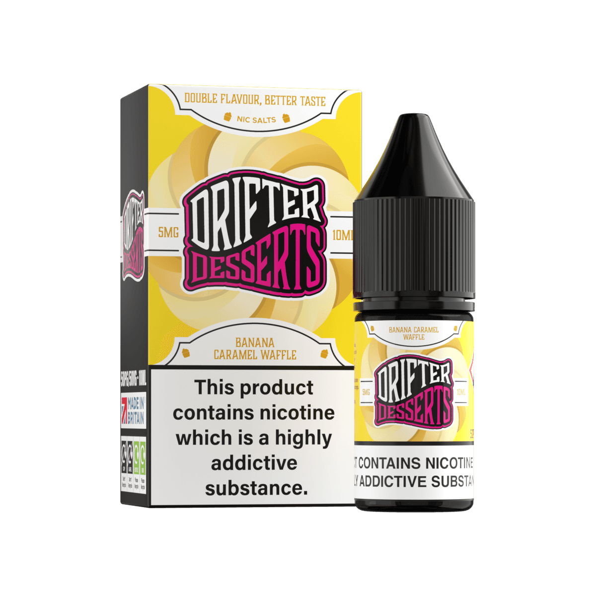 Banana Caramel Waffle Nic Salt E-Liquid by Drifter Desserts - 10mg E-Liquid
