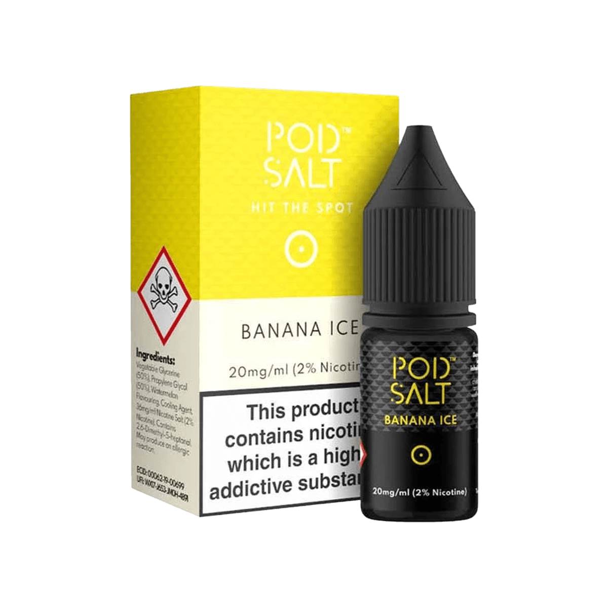Banana Ice Nic Salt E-Liquid by Pod Salt - E-Liquids