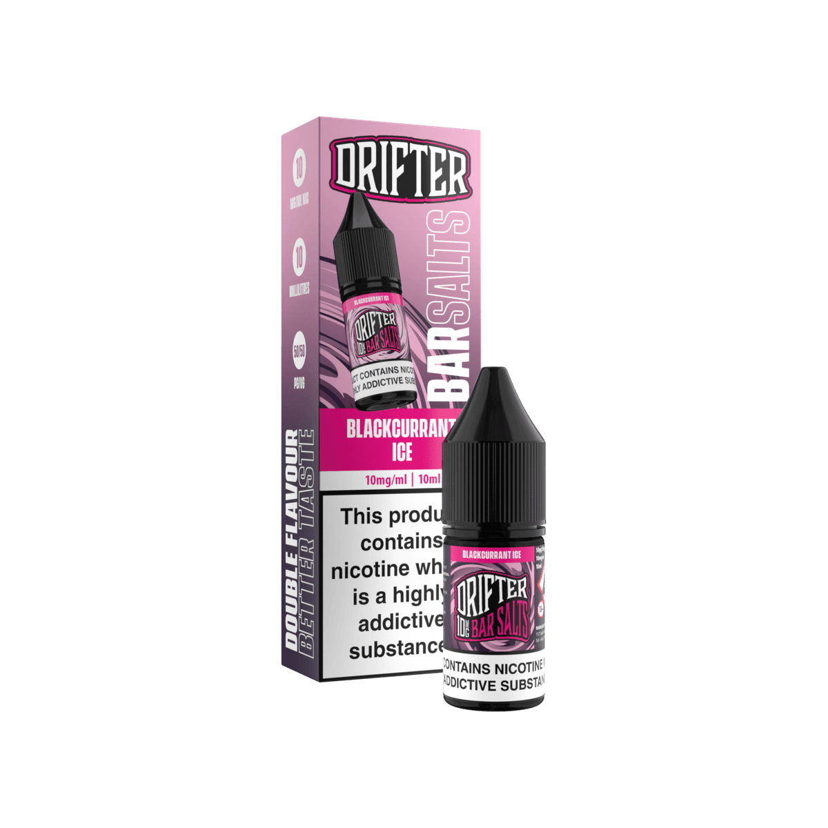 Blackcurrant Ice Nic Salt E-Liquid by Drifter Bar Salts - 10mg E-Liquid