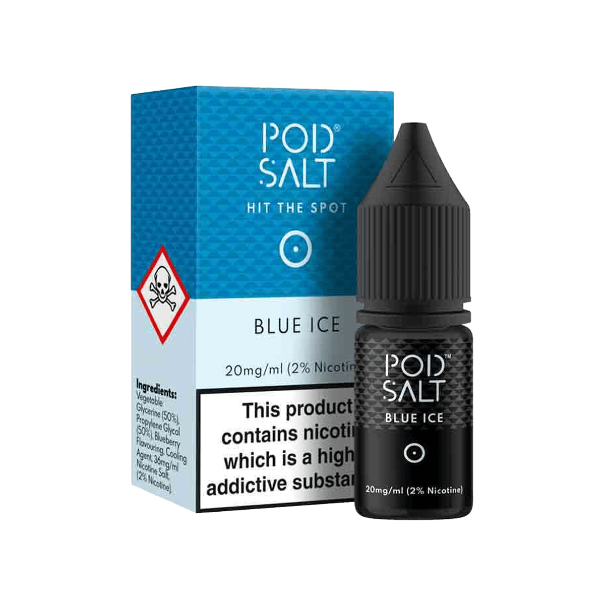 Blue Ice Nic Salt E-Liquid by Pod Salt - E-Liquids