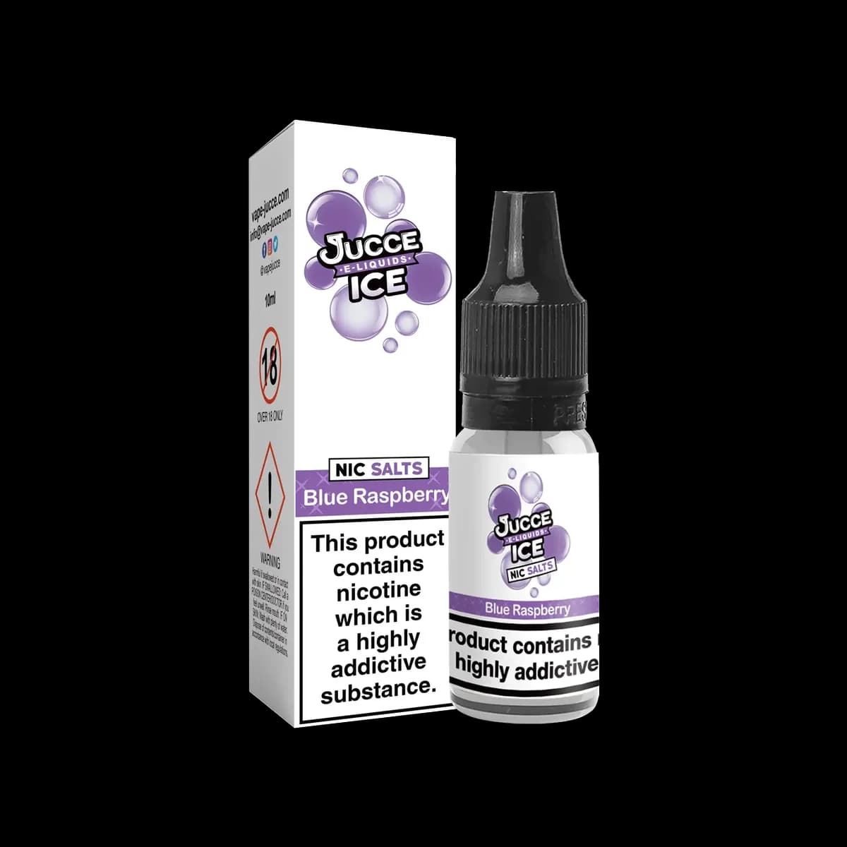 Blue Raspberry Nic Salt E-Liquid by Jucce Ice - 10ml E-Liquid