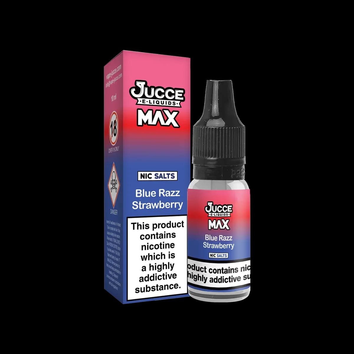 Blue Razz Strawberry Nic Salt E-Liquid by Jucce Max