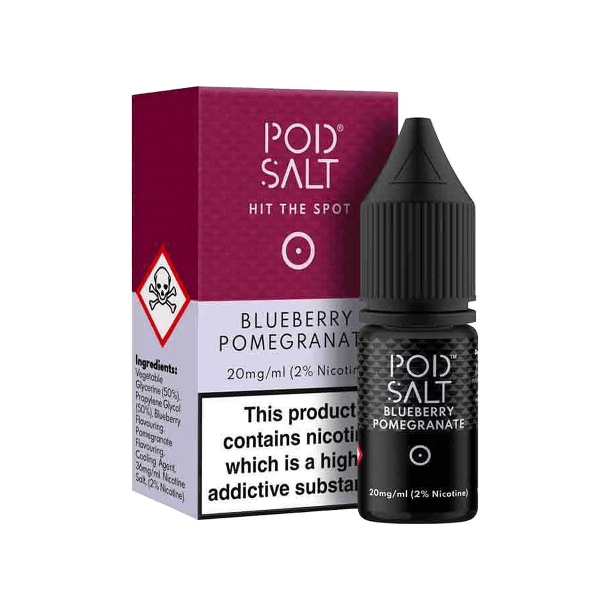Blueberry Pomegranate Nic Salt E-Liquid by Pod Salt - E-Liquids