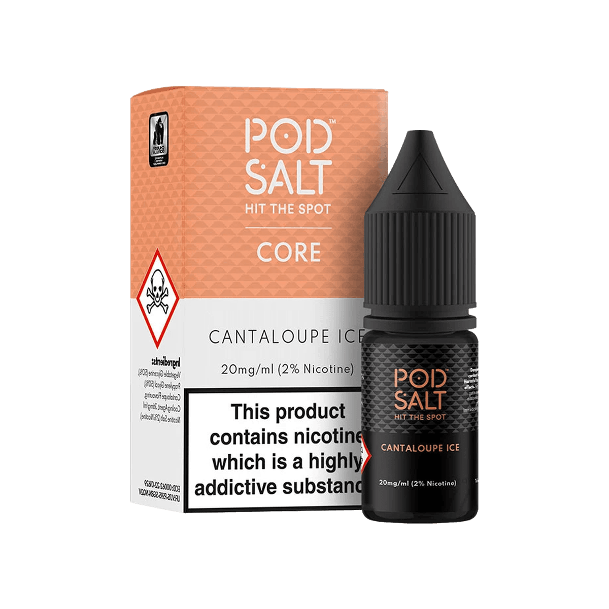Cantaloupe Ice Nic Salt E-Liquid by Pod Salt - E-Liquids