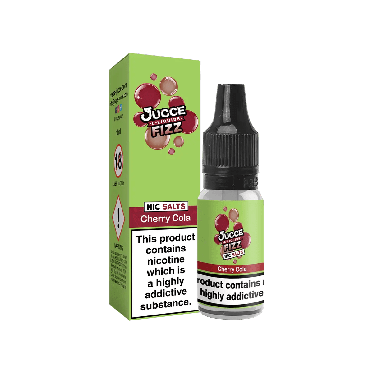 Cherry Cola Nic Salt E-Liquid by Jucce Fizz - 10ml E-Liquid