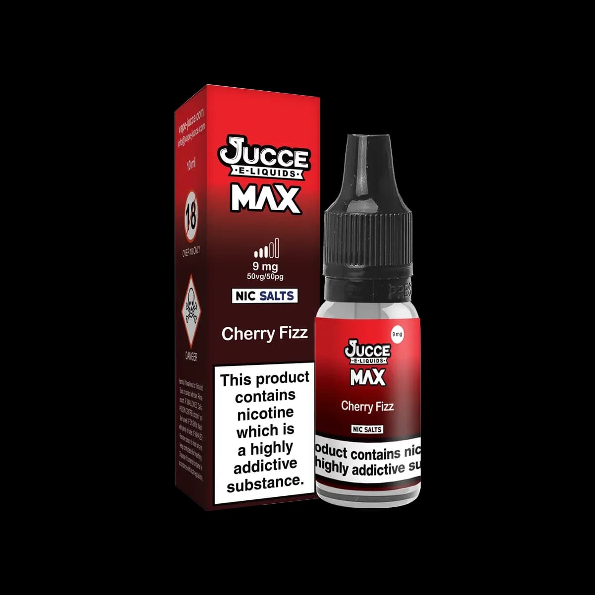 Cherry Fizz Nic Salt E-Liquid by Jucce Max - 10ml E-Liquid