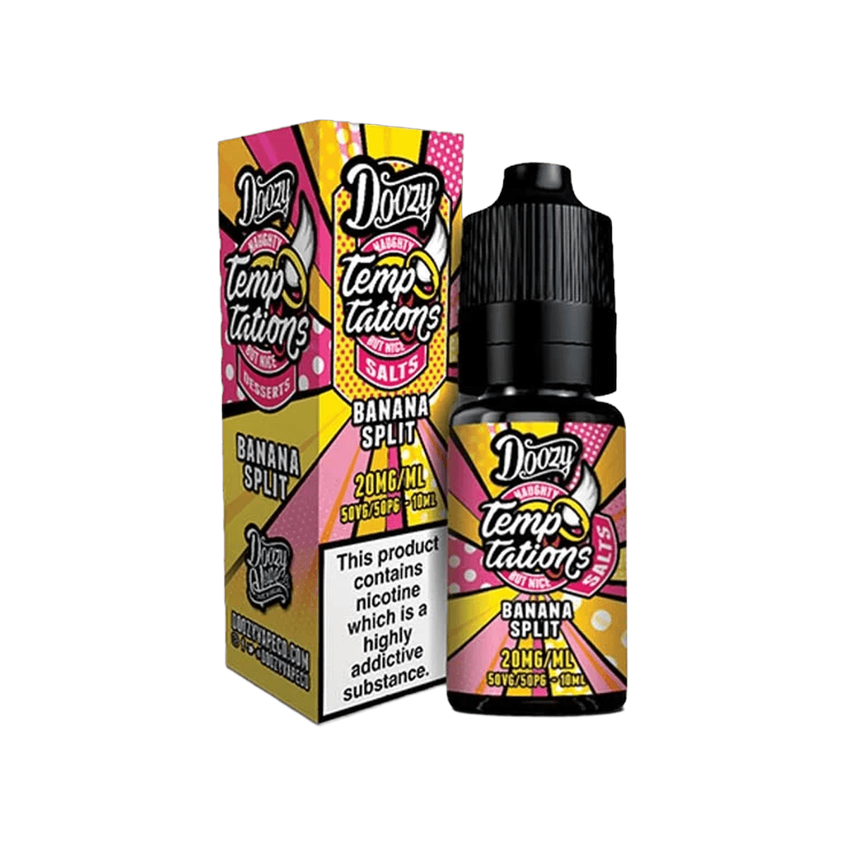 Banana Split Nic Salt E-Liquid by Doozy Temptations - 10mg E-Liquid