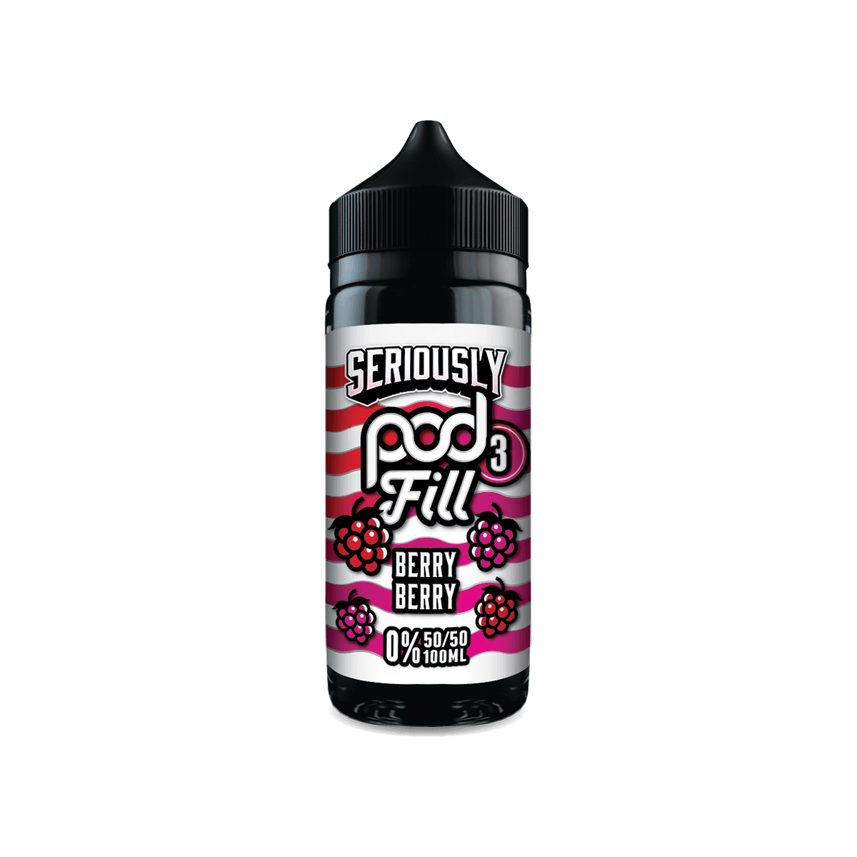 Berry Berry Shortfill E-Liquid by Seriously Pod Fill 3 100ml - 0mg E-Liquid