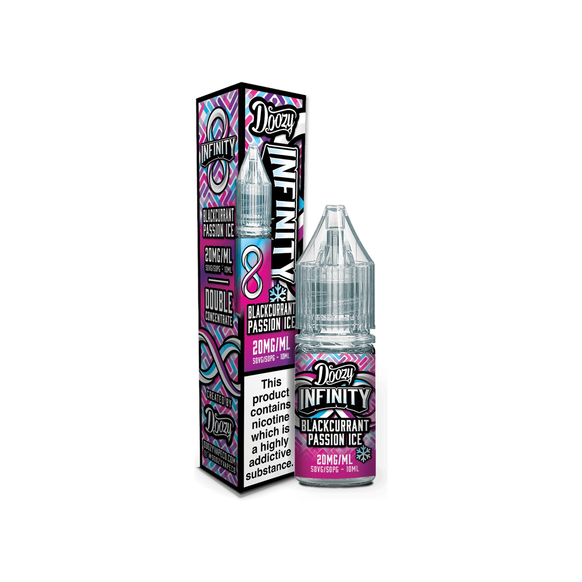 Blackcurrant Passion Ice Nic Salt E-Liquid by Doozy Infinity - 10mg E-Liquid