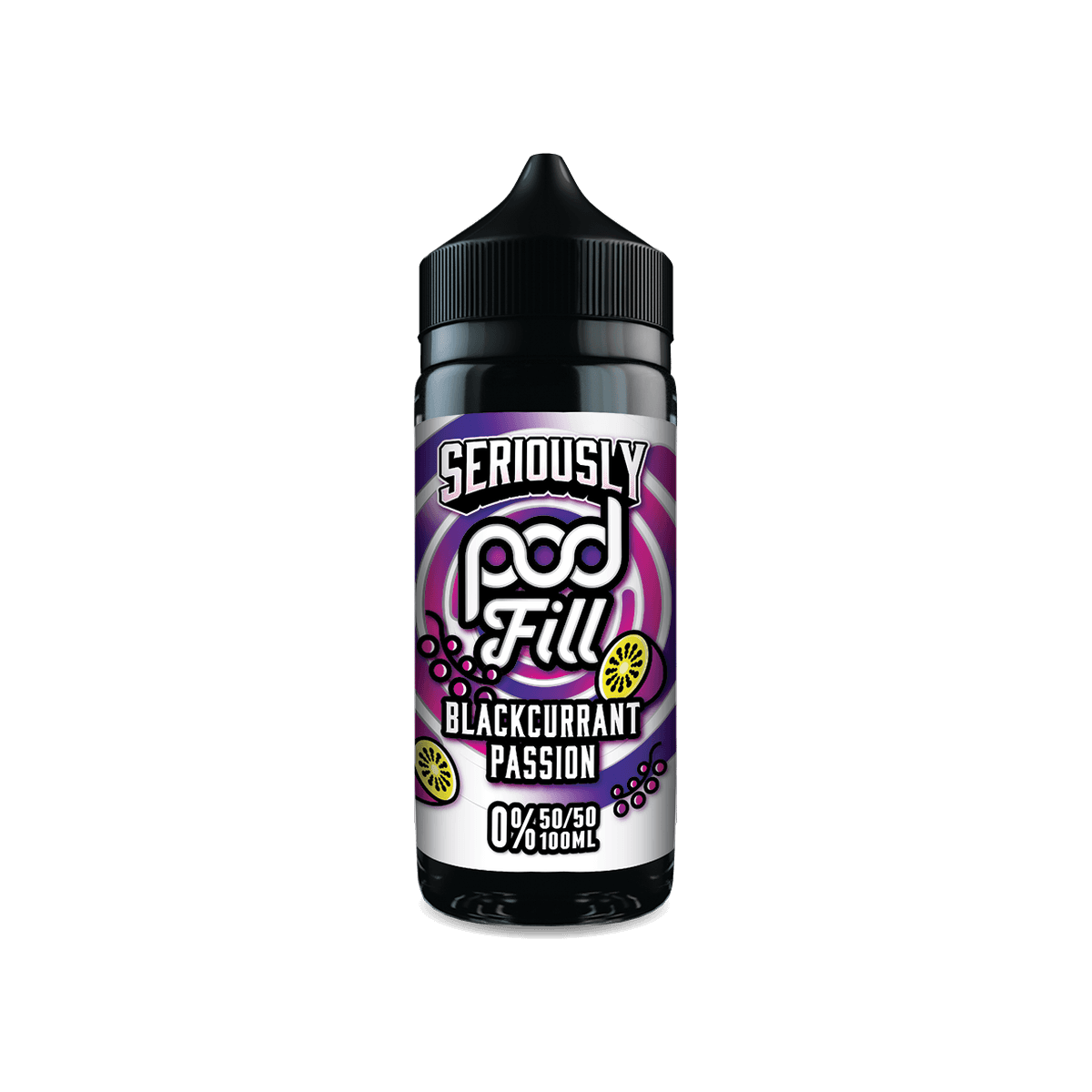 Blackcurrant Passion Shortfill E-Liquid by Seriously Pod Fill 100ml - 0mg E-Liquid