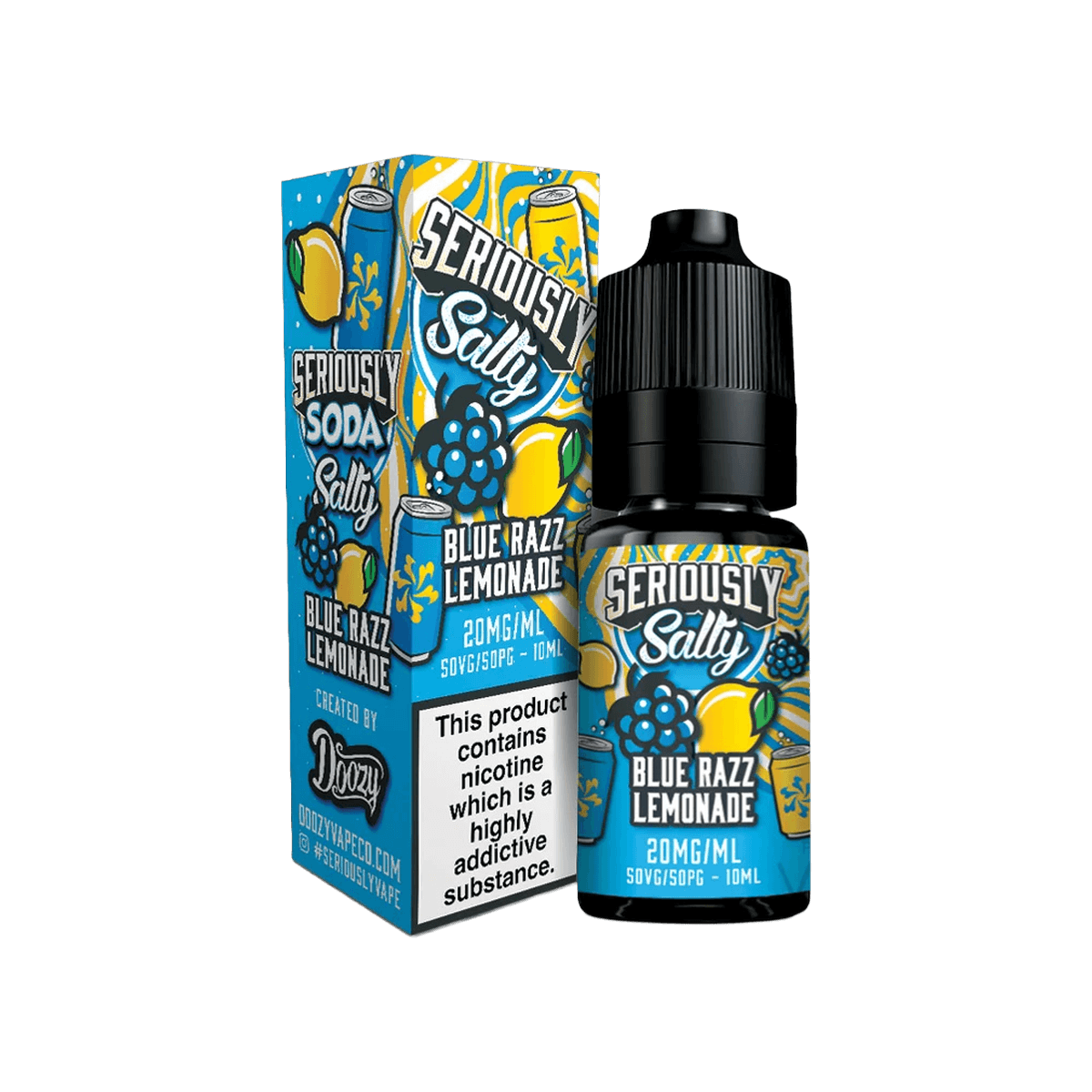 Blue Razz Lemonade Nic Salt E-Liquid by Seriously Soda - E-Liquids