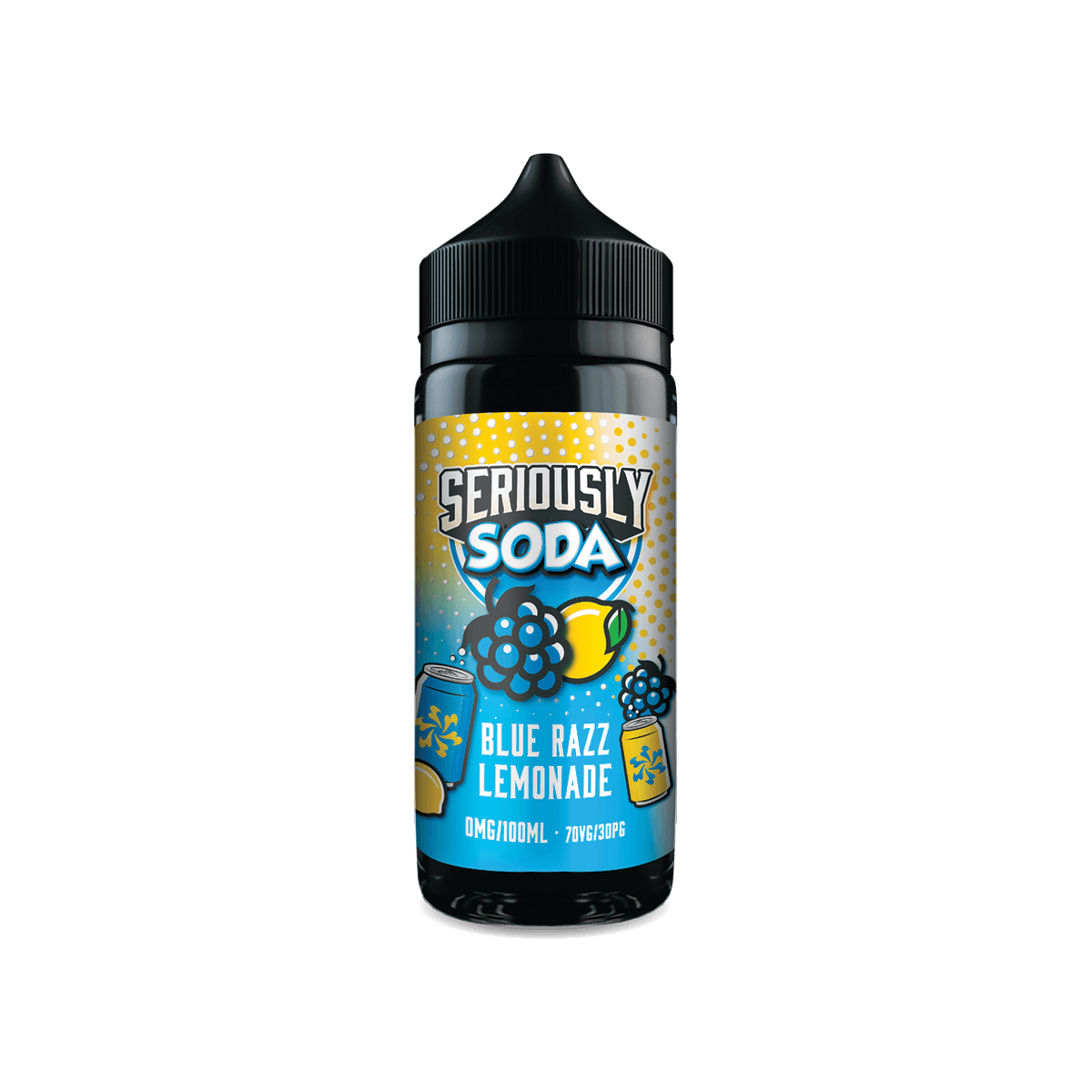 Blue Razz Lemonade Shortfill E-Liquid by Seriously Soda 100ml - 0mg E-Liquid