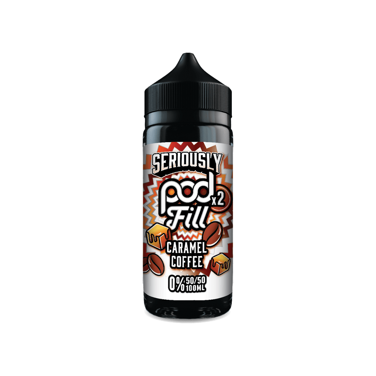 Caramel Coffee Shortfill E-Liquid by Seriously Pod Fill x2 100ml - 0mg E-Liquid