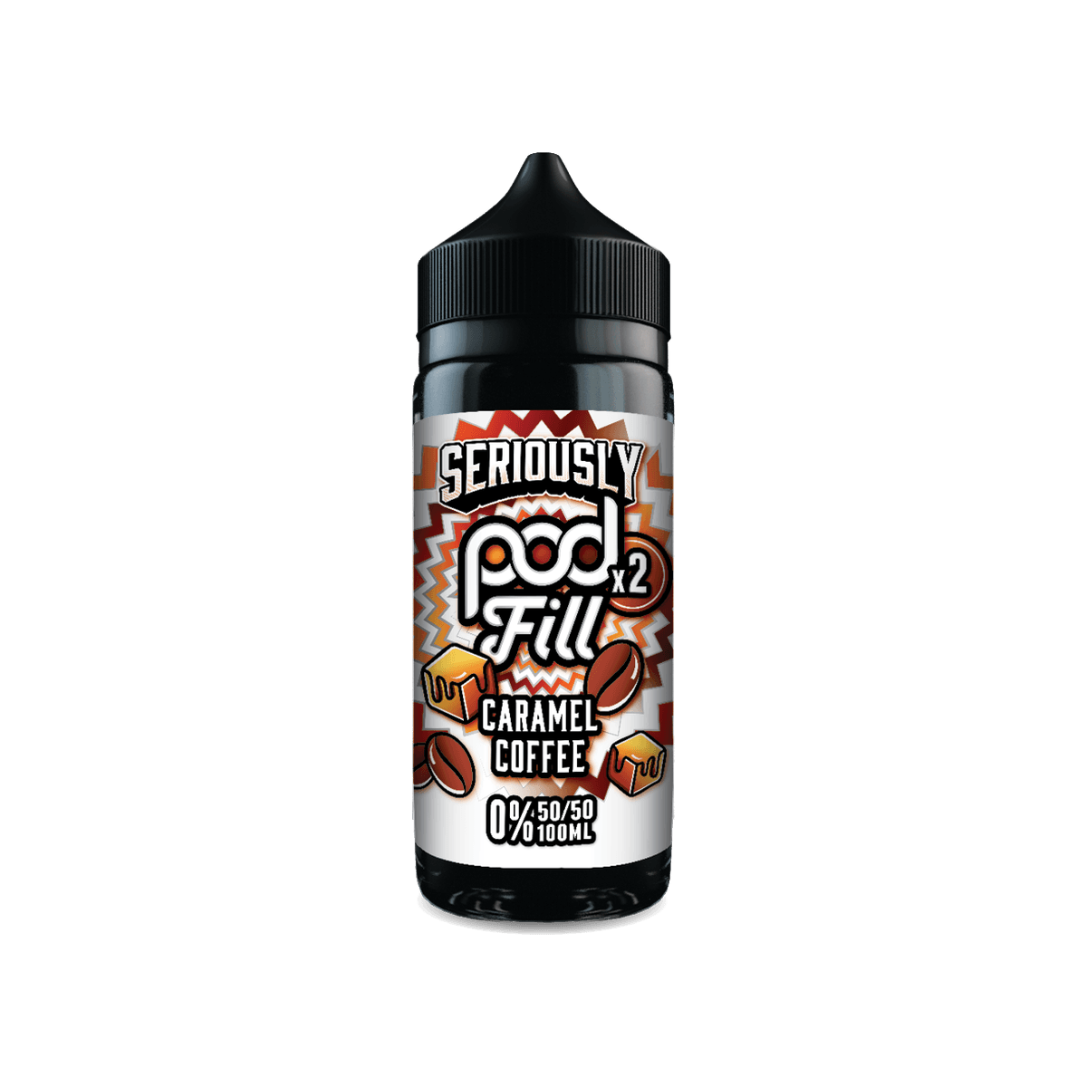 Caramel Coffee Shortfill E-Liquid by Seriously Pod Fill x2 100ml