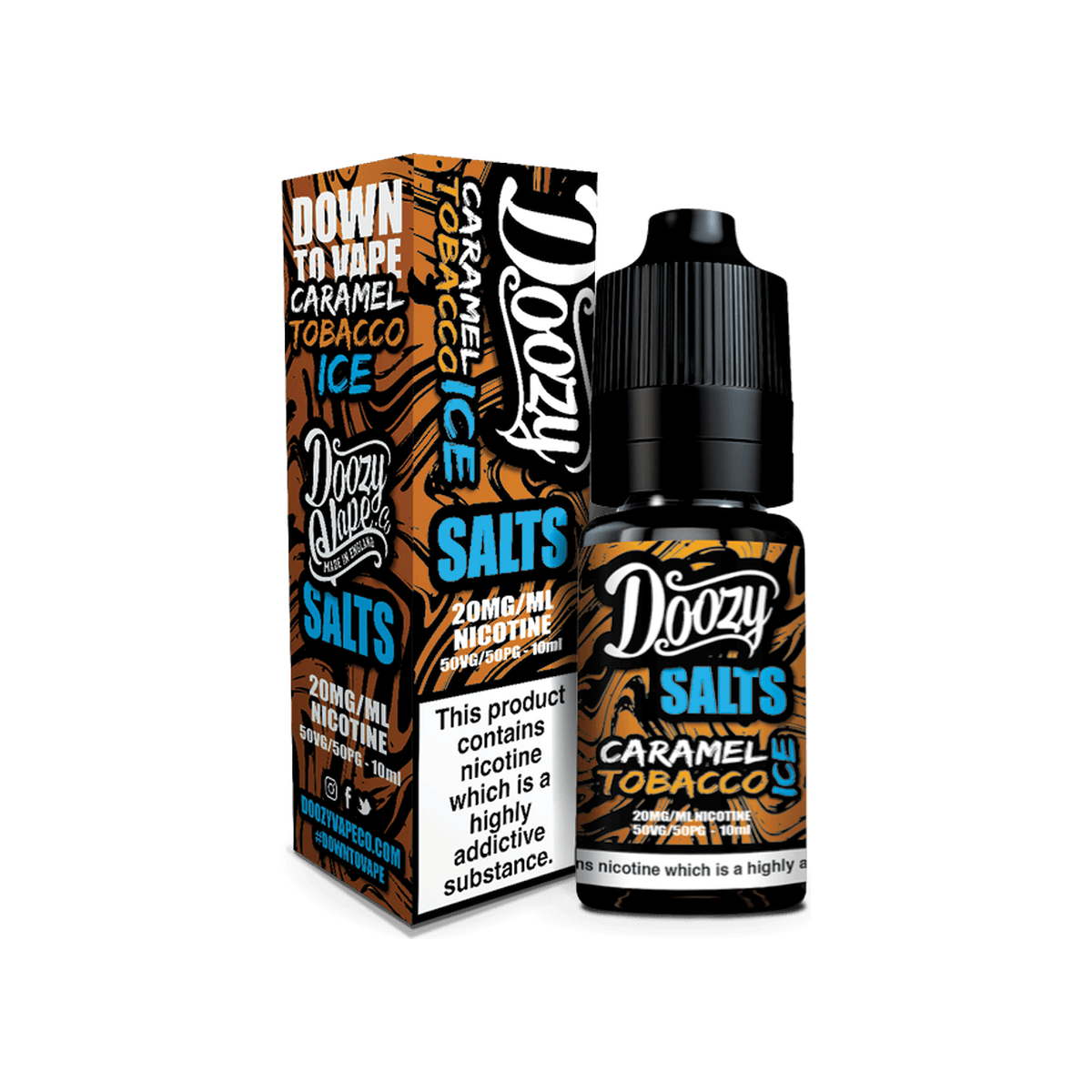 Caramel Tobacco Ice Nic Salt E-Liquid by Doozy Salts