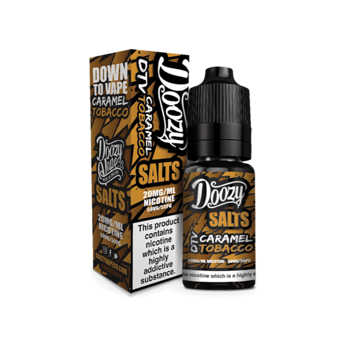 Caramel Tobacco Nic Salt E-liquid by Doozy Salts