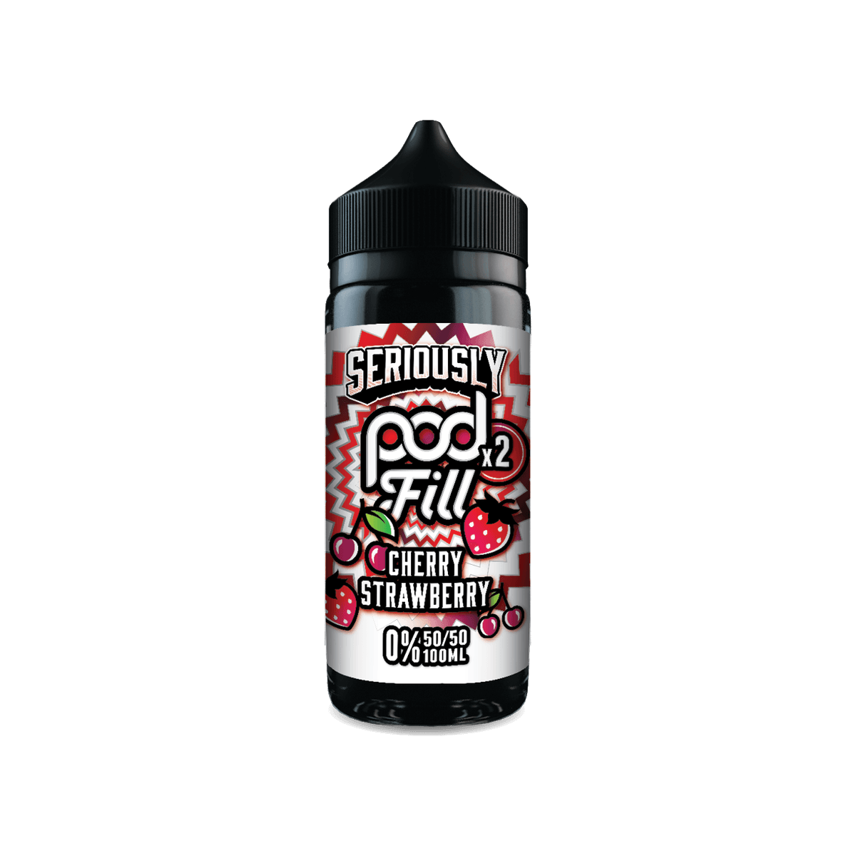 Cherry Strawberry Shortfill E-Liquid by Seriously Pod Fill x2 100ml - 0mg E-Liquid