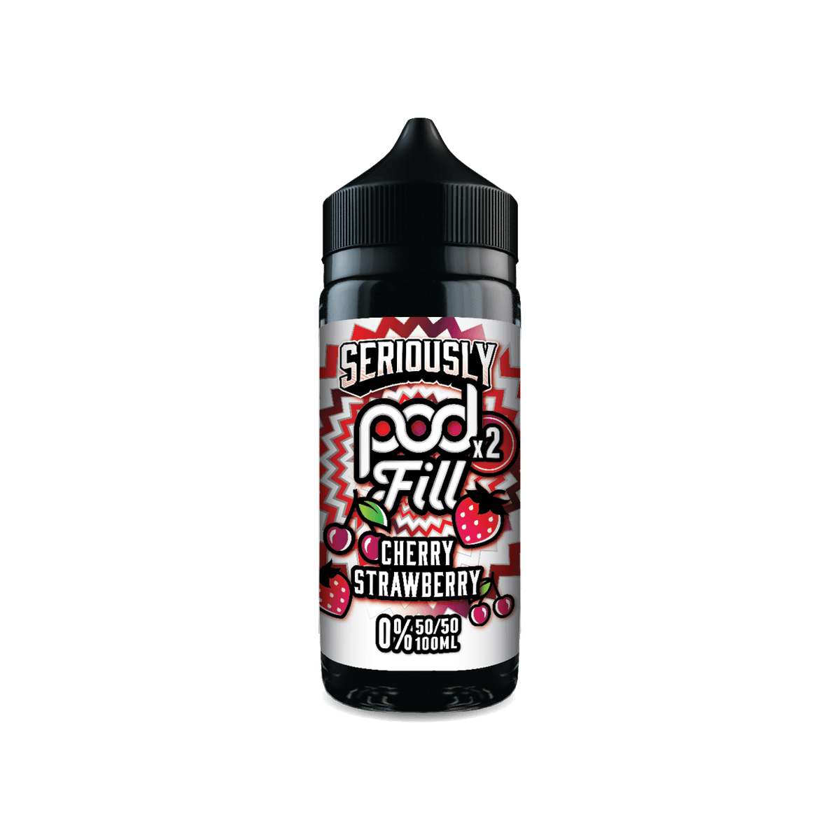 Cherry Strawberry Shortfill E-Liquid by Seriously Pod Fill x2 100ml