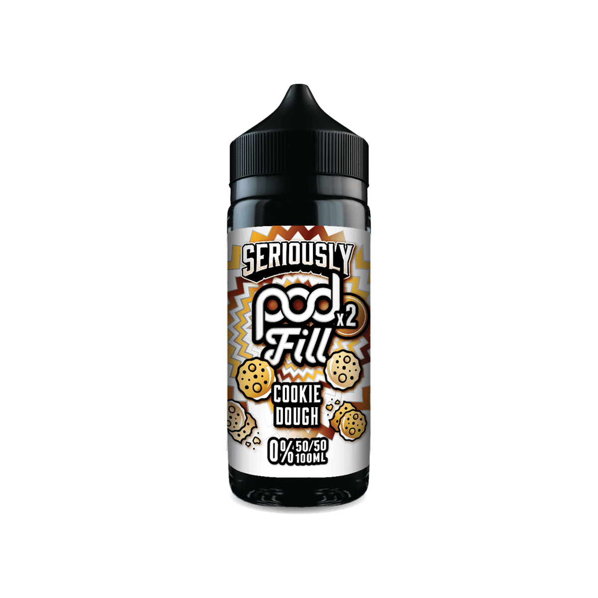 Cookie Dough Shortfill E-Liquid by Seriously Pod Fill x2 100ml - 0mg E-Liquid