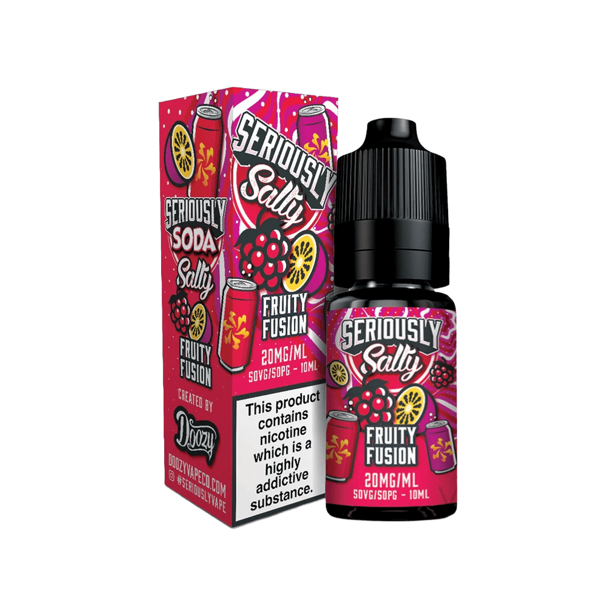 Fruity Fusion Nic Salt E-Liquid by Seriously Soda - 10mg E-Liquid