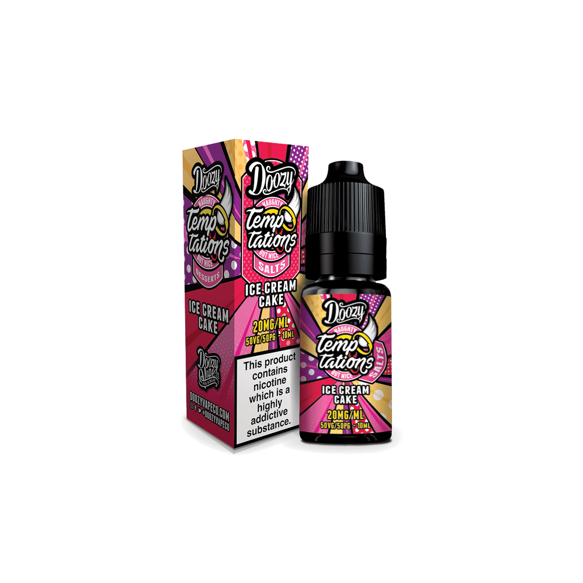 Ice Cream Cake Nic Salt E-Liquid by Doozy Temptations