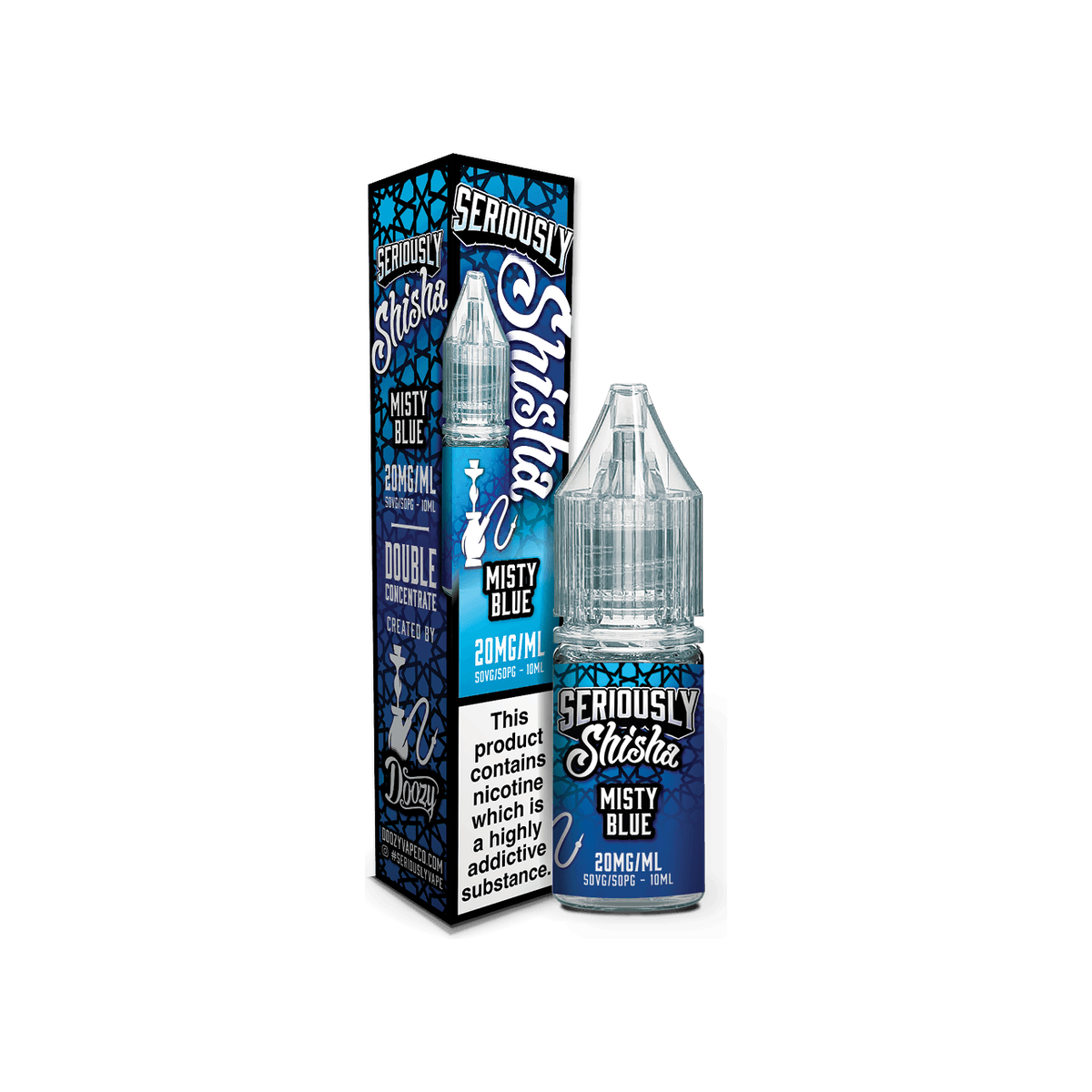 Misty Blue Nic Salt E-Liquid by Seriously Shisha - 10mg E-Liquid