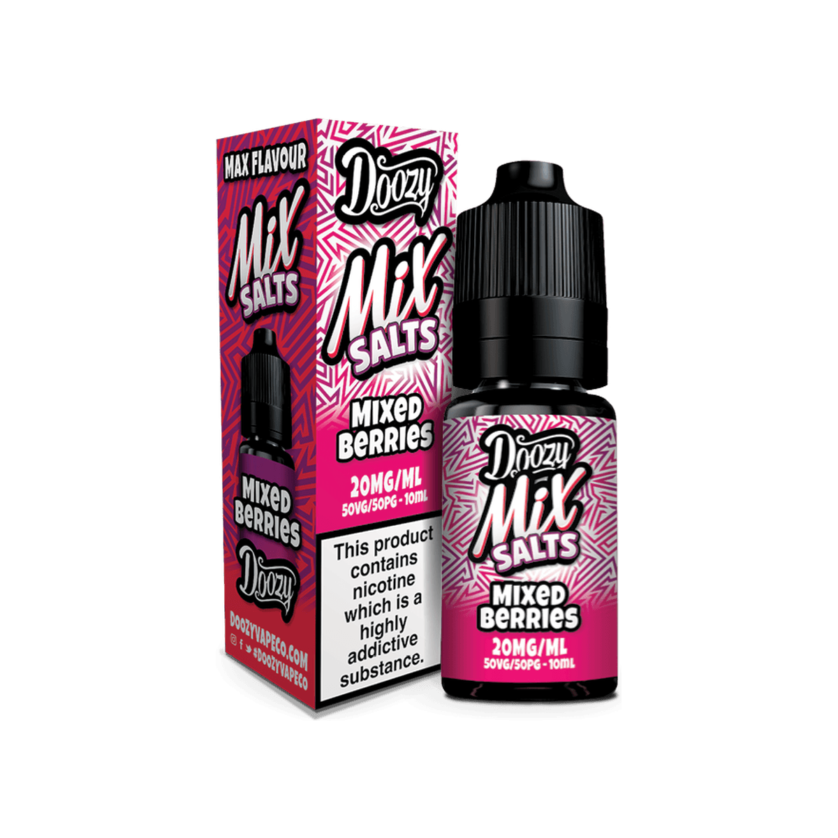 Mixed Berries Nic Salt E-Liquid by Doozy Mix Salts