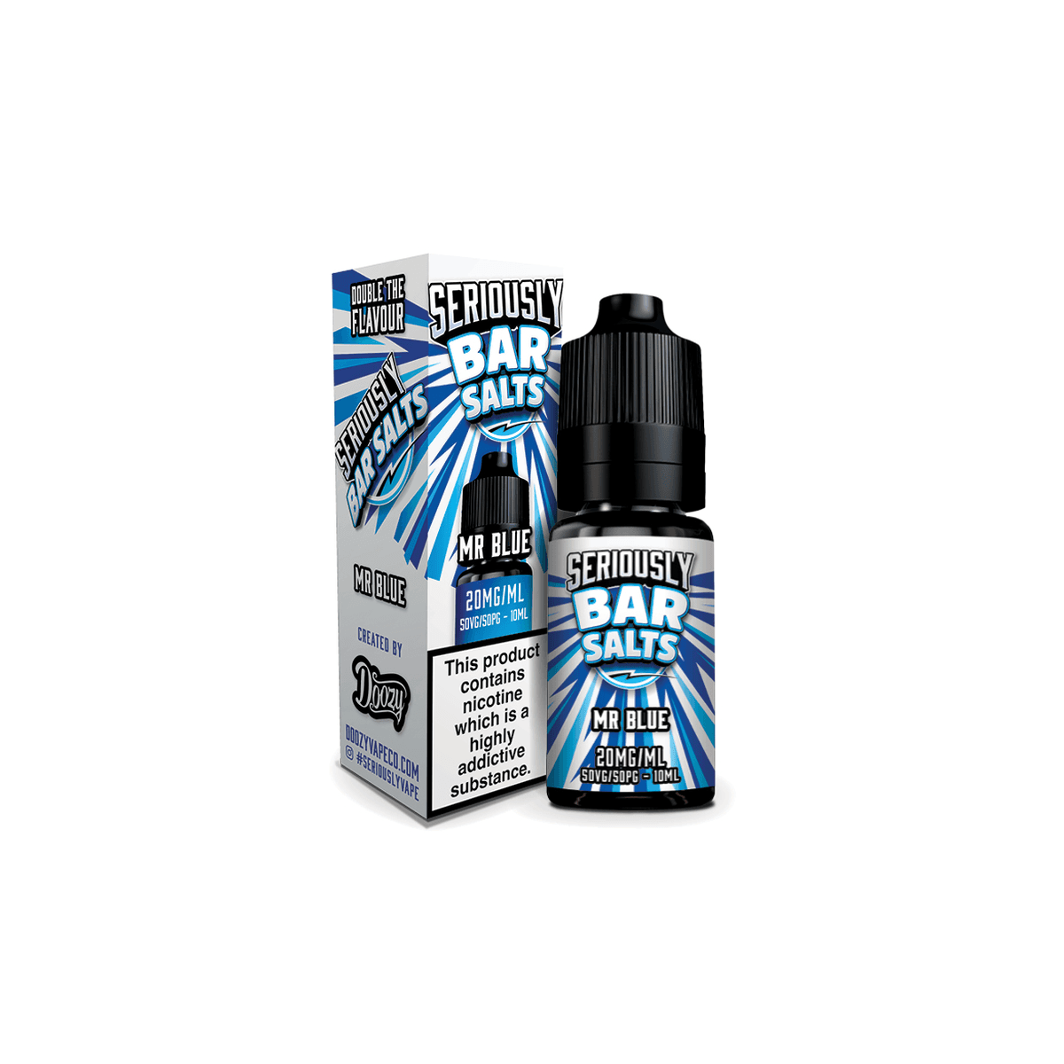 Mr Blue Nic Salt E-Liquid by Seriously Bar Salts - 10ml E-Liquid