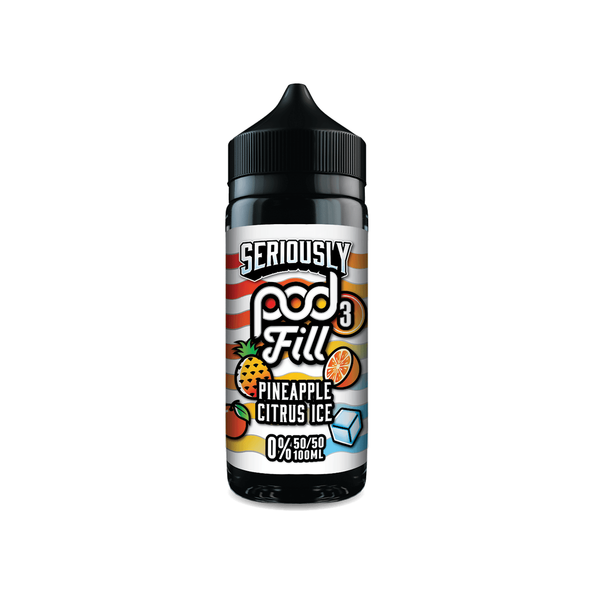 Pineapple Citrus Ice Shortfill E-Liquid by Seriously Pod Fill 3 100ml - E-Liquids