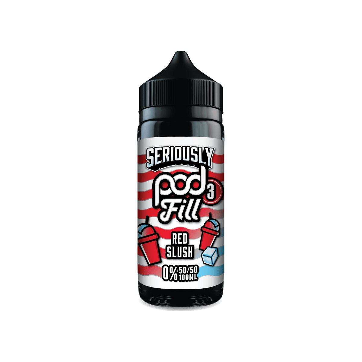 Red Slush Shortfill E-Liquid by Seriously Pod Fill 3 100ml - 0mg E-Liquid