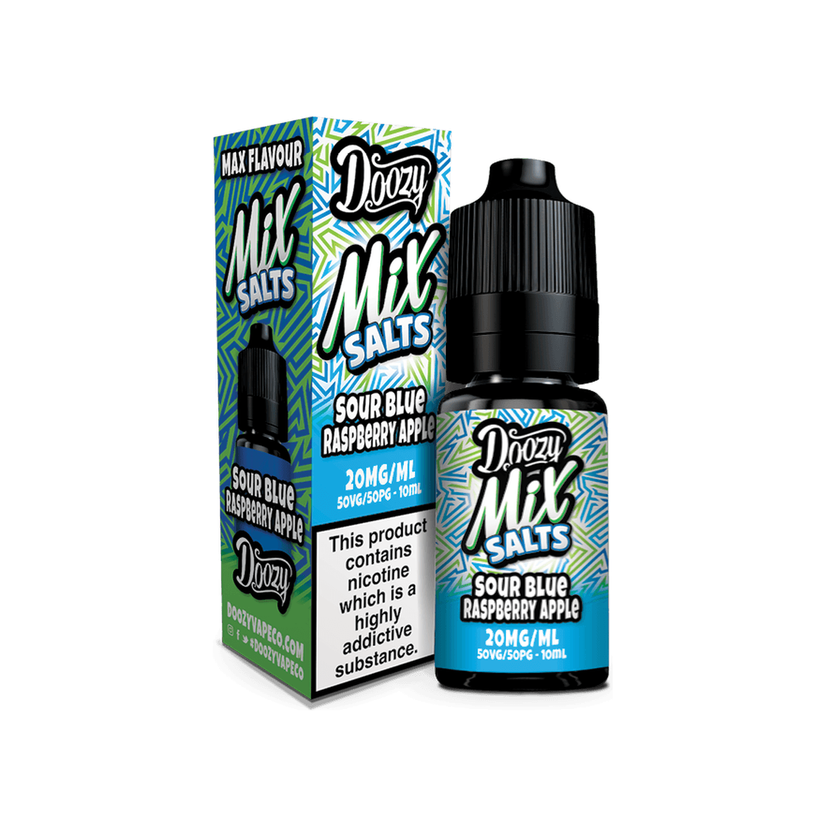 Sour Blue Raspberry Apple Nic Salt E-Liquid by Doozy Mix Salts - E-Liquids
