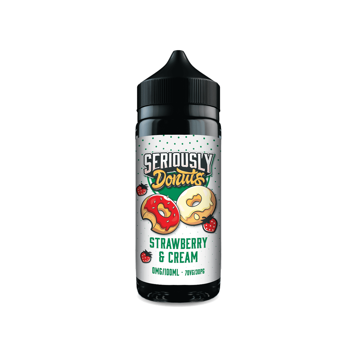 Strawberry Cream Shortfill E-Liquid by Seriously Donuts 100ml - 0mg E-Liquid