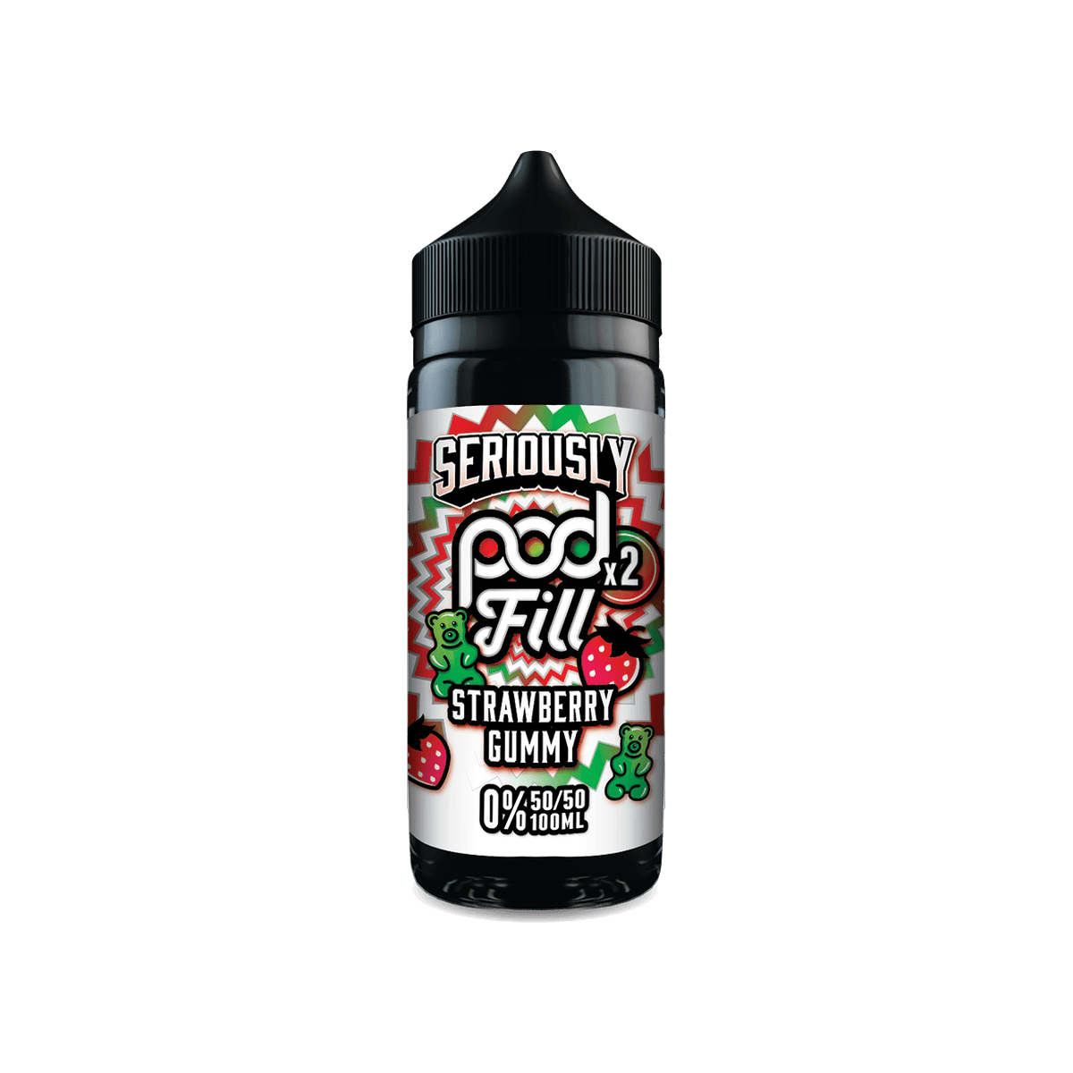 Strawberry Gummy Shortfill E-Liquid by Seriously Pod Fill x2 100ml