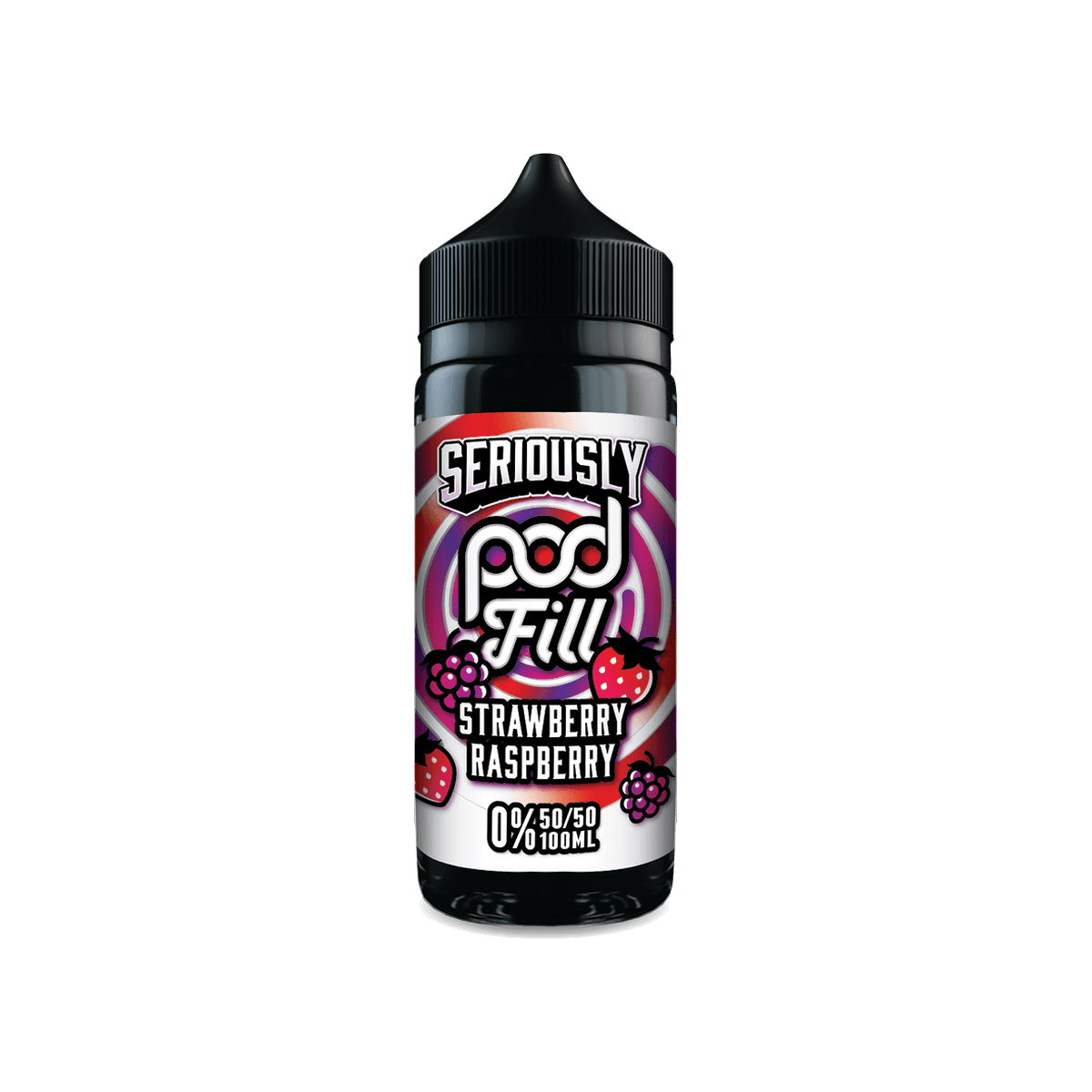 Strawberry Raspberry Shortfill E-Liquid by Seriously Pod Fill 100ml - 0mg E-Liquid