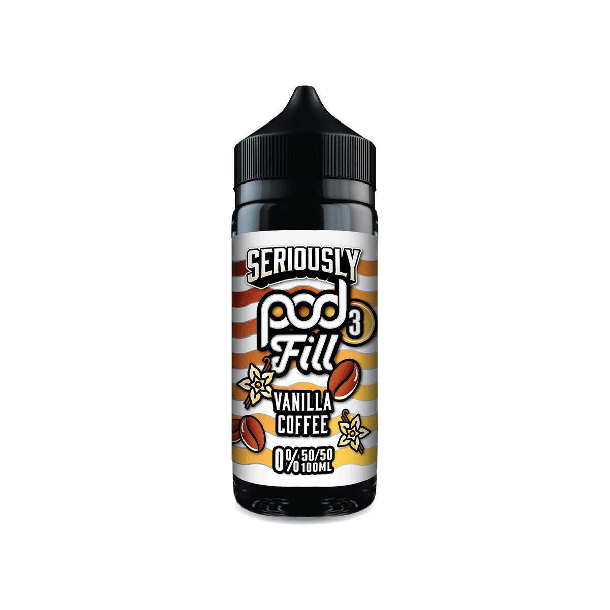 Vanilla Coffee Shortfill E-Liquid by Seriously Pod Fill 3 100ml - 0mg E-Liquid