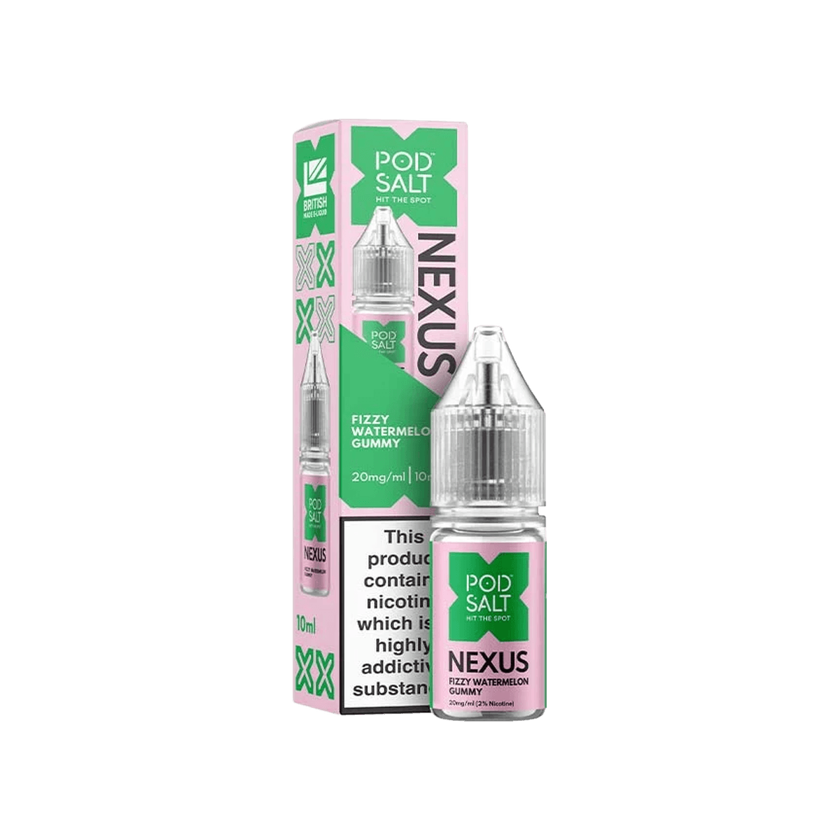 Fizzy Watermelon Gummy Nic Salt E-Liquid by Pod Salt Nexus - E-Liquids