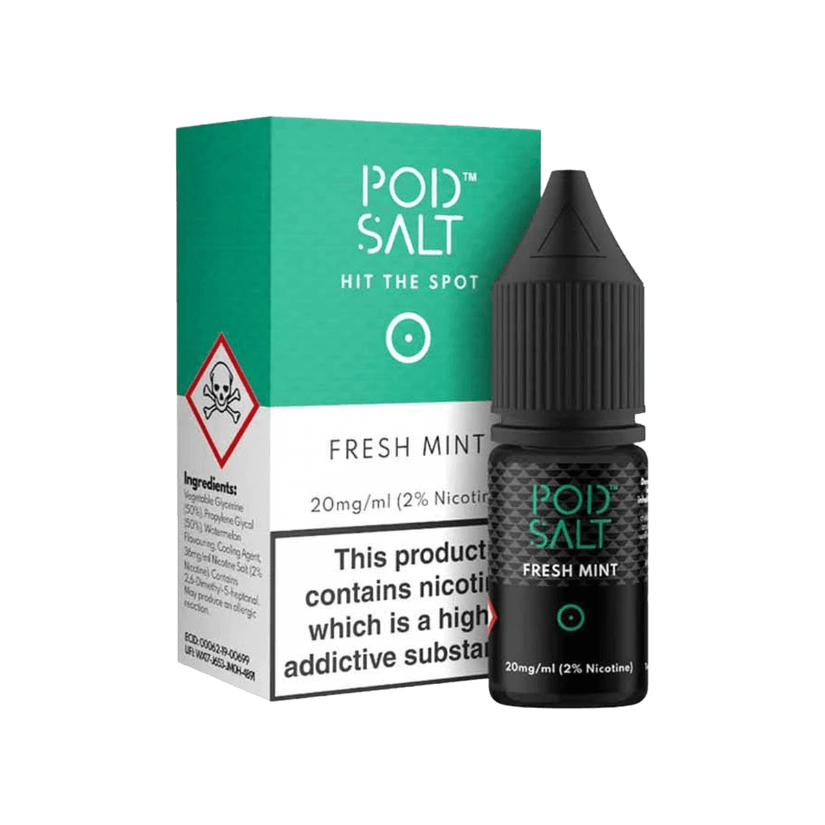 Fresh Mint Nic Salt E-Liquid by Pod Salt - E-Liquids