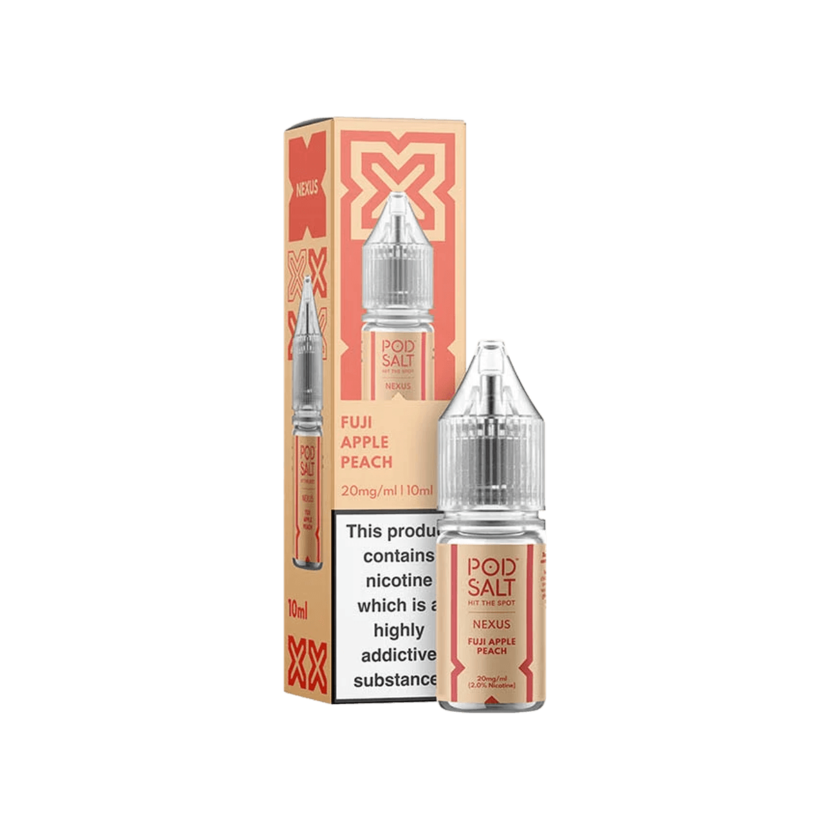 Fuji Apple Peach Nic Salt E-Liquid by Pod Salt Nexus - E-Liquids