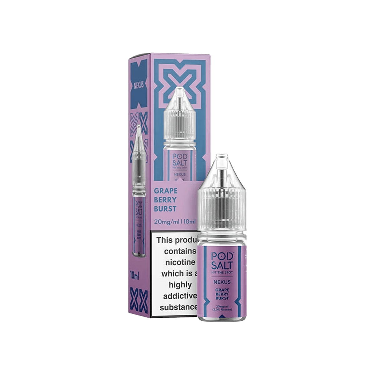 Grape Berry Burst Nic Salt E-Liquid by Pod Salt Nexus - E-Liquids