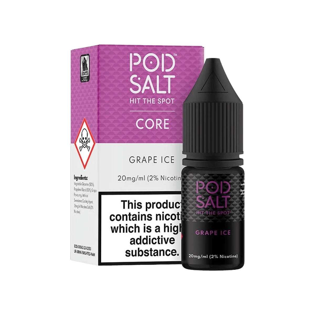 Grape Ice Nic Salt E-Liquid by Pod Salt