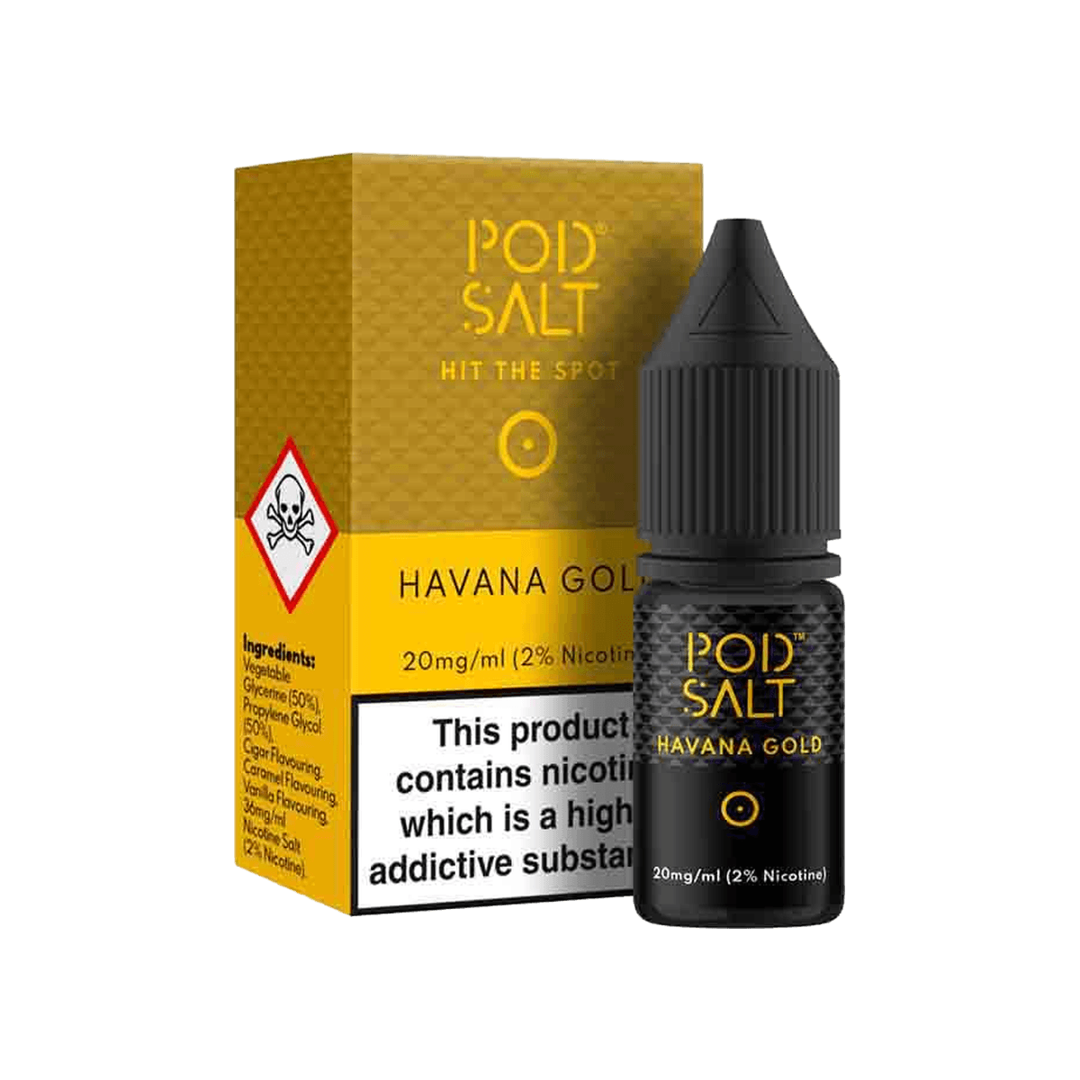 Havana Gold Nic Salt E-Liquid by Pod Salt